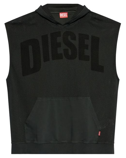 メンズ DIESEL S-boxt-sl-mesh パーカー Black
