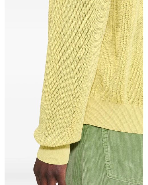 Auralee Gerippter Pullover in Yellow für Herren