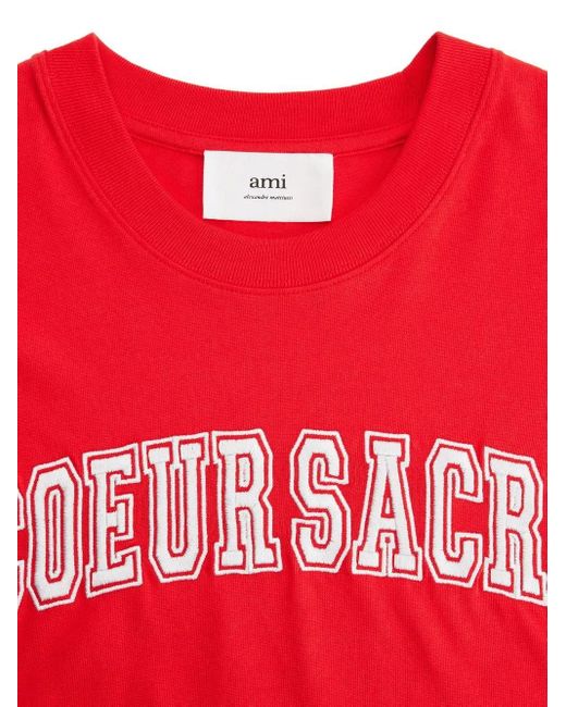 AMI Red Ami T-shirts And Polos for men