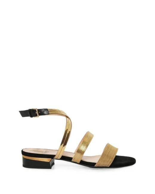 Lanvin Black Chain-Detail Buckled Sandals