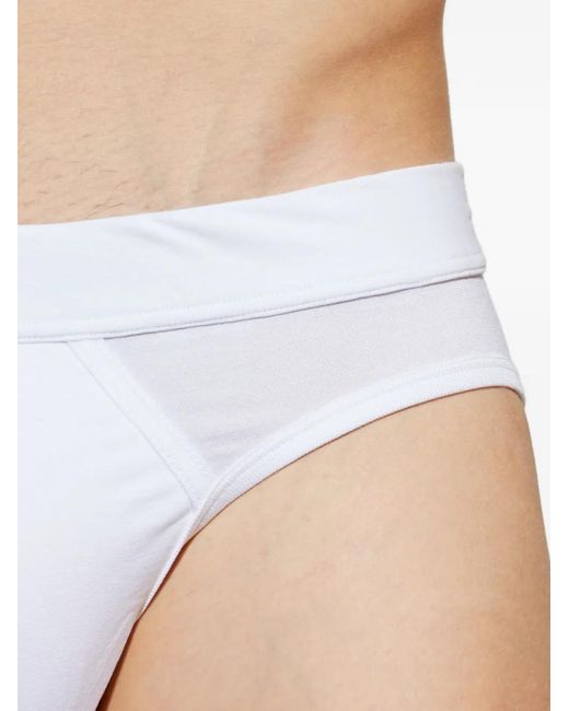 DSquared² White Panelled Briefs for men
