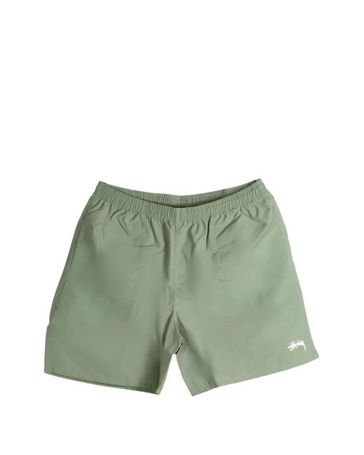 Stussy Green Elasticated Shorts for men