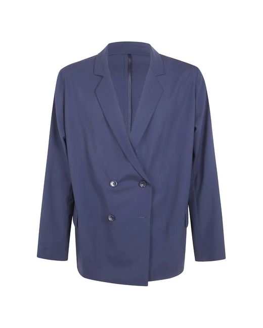 PT Torino Blue Blazer À Boutonnière Croisée for men