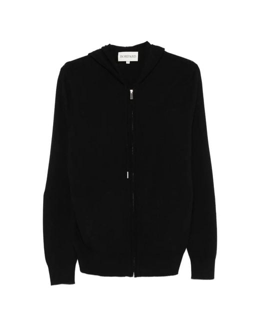 Bompard Black Zip-Up Hoodie for men
