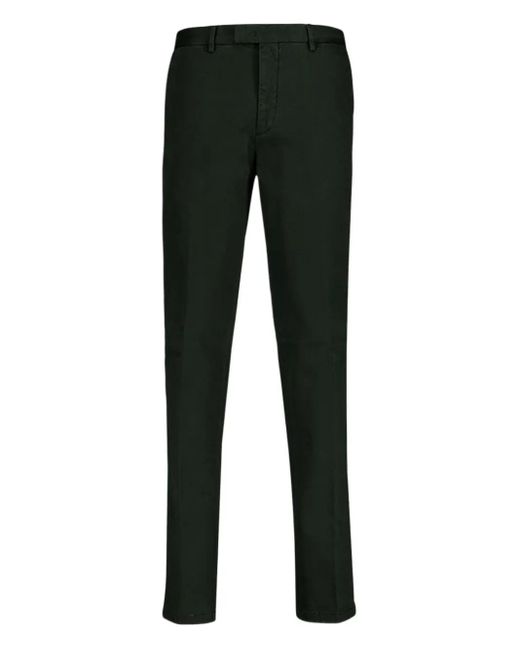 Boglioli Black Cotton Chinos Trousers for men