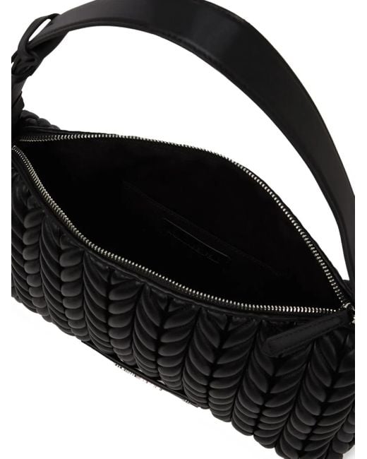 Karl Lagerfeld Black Medium K/Weave Shoulder Bag