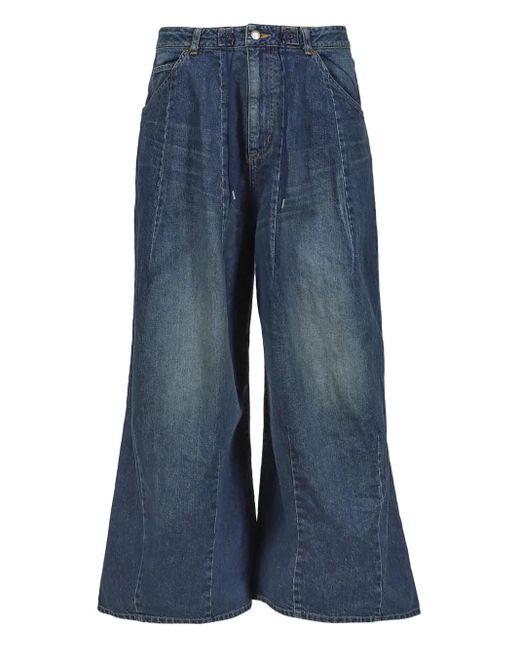 Needles Blue Seam-Detail Jeans for men