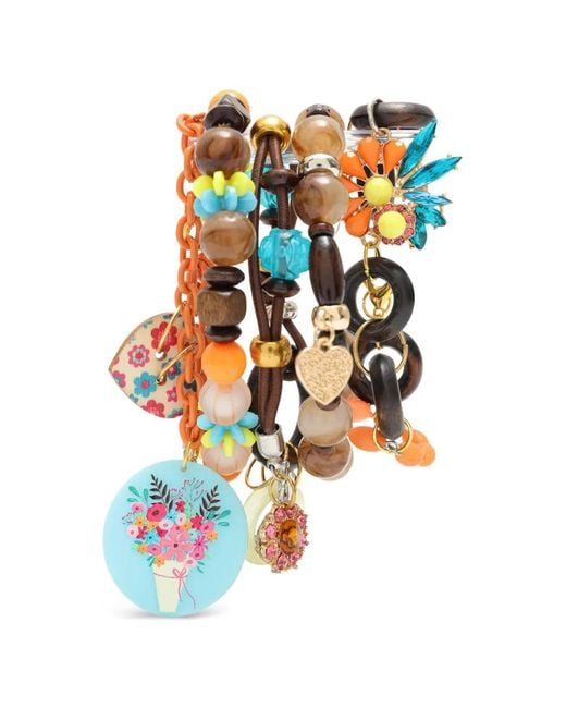 Amir Slama White Charm-Detail Bracelet (Set Of Five)