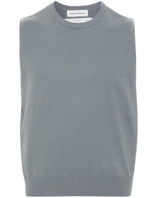 Extreme Cashmere Gray N°156 Be Now Knitted Vest