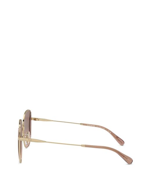 COACH Pink Geometric-Frame Sunglasses