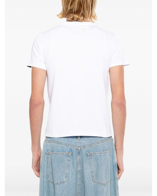 SPORT b. by agnès b. White Hugging Dino T-Shirt for men