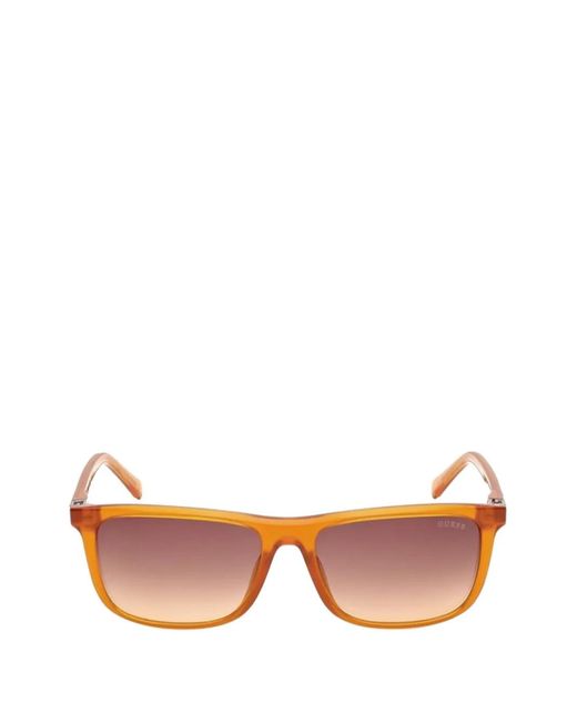 GUESS EYEWEAR Pink Rectangle-Frame Sunglasses