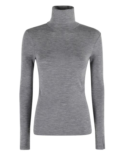 Maglione A Collo Alto di Rohe in Gray