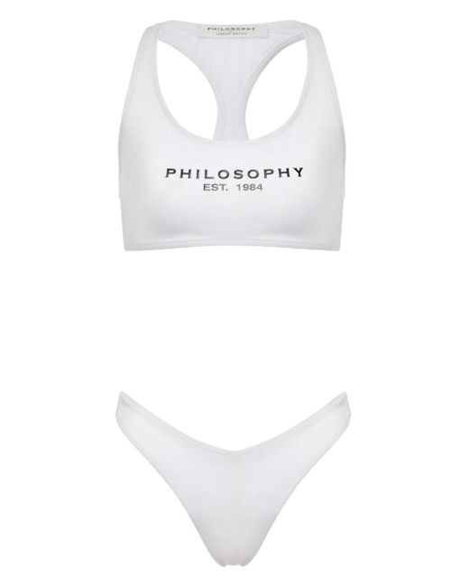 Philosophy Di Lorenzo Serafini Bikini Met Logoprint in het White