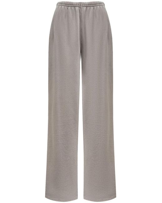 12 STOREEZ Gray Garment-dyed Cotton Track Pants
