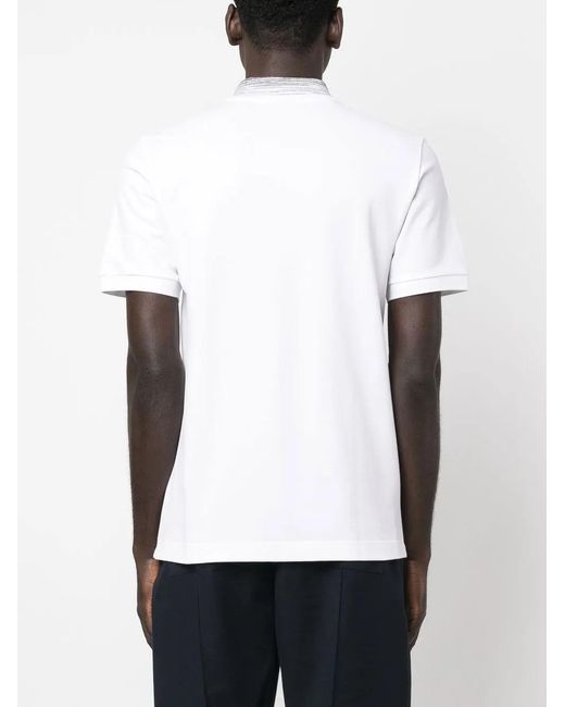 Missoni White Polo With Logo for men