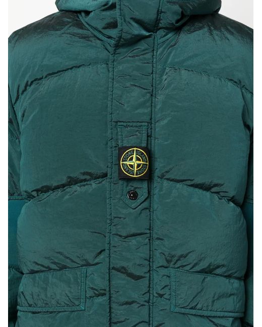 Stone Island Green 42719 Nylon Metal In Econyl® Regenerated Nylon Down_reversible for men