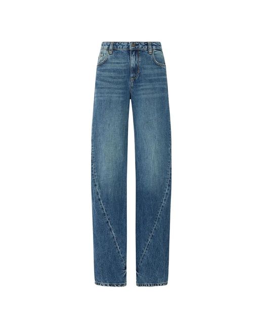 Liu Jo Blue Jeans With Asymmetrical Seams