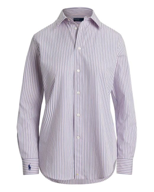 Polo Ralph Lauren ストライプ シャツ Purple