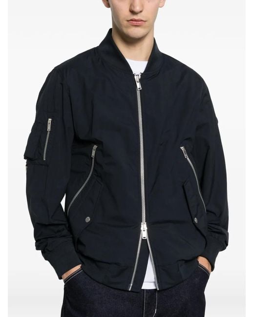 Chaqueta Bómber Con Bolsillos Con Cremallera Moose Knuckles de hombre de color Blue