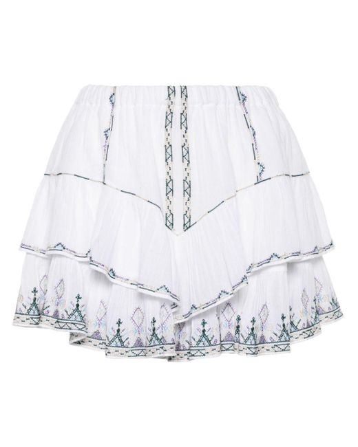 Isabel Marant White Jocadia Cotton Shorts