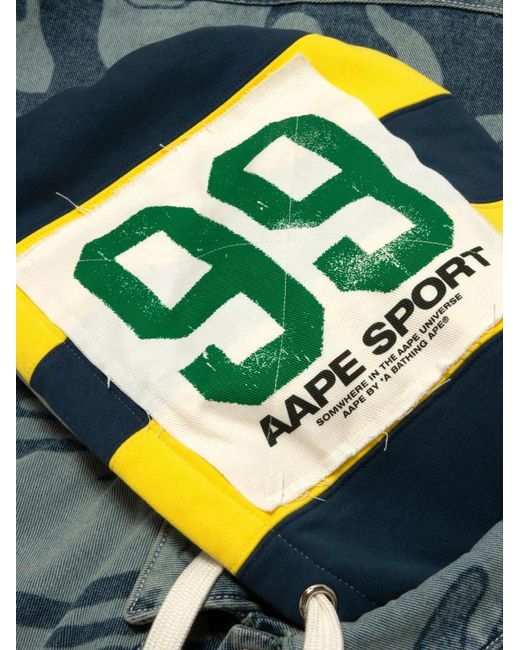 Aape By A Bathing Ape Blue Hooded Jacket for men