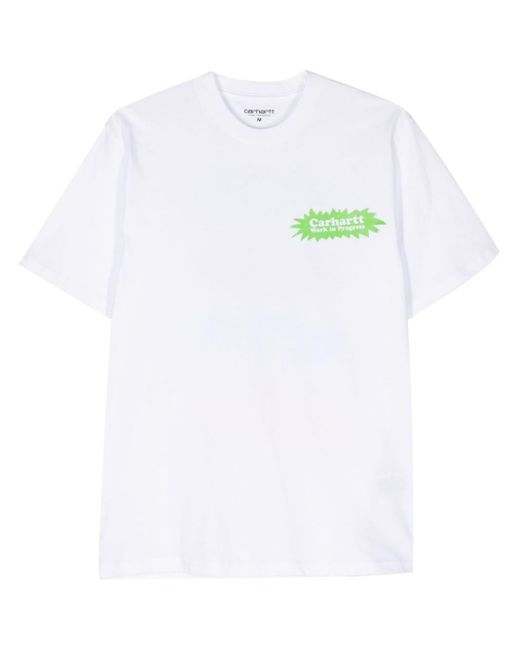 T-shirt Bam con stampa di Carhartt in White da Uomo