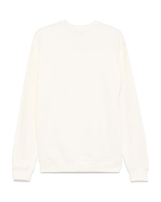 MSGM Natural Logo-Print Sweatshirt for men