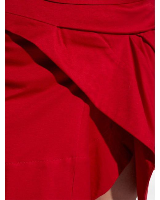 Minifalda Berenice cruzada Isabel Marant de color Red