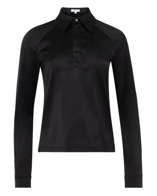 J.W. Anderson Black Satin Wrap Skirt