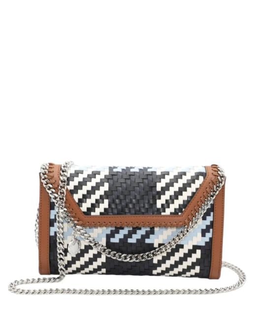 Stella McCartney White Alter Eco Woven-Patterned Crossbody Bag