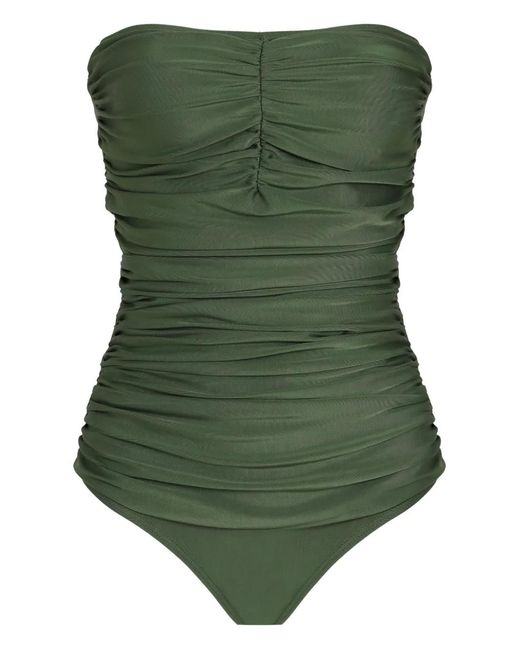 Lygia & Nanny Green Melissa Ruched Swimsuit