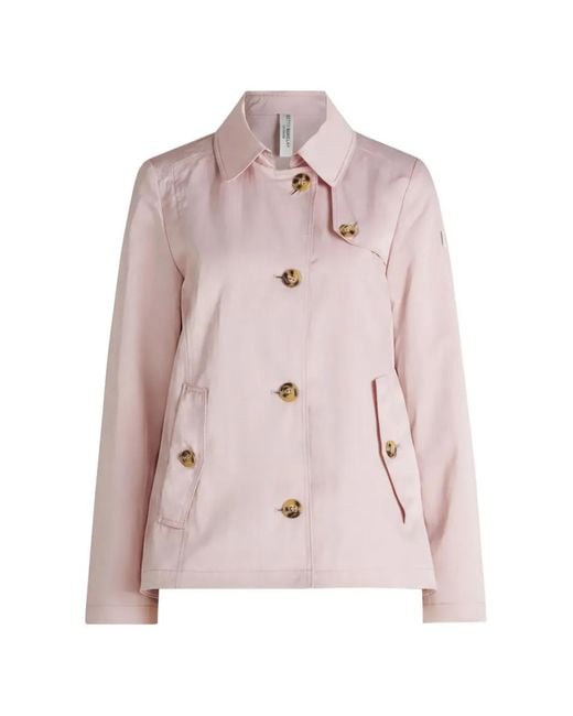 Betty Barclay Pink Button-Up Collared Jacket