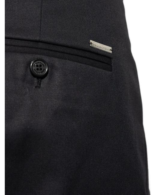 DSquared² Black Pleated Trousers for men