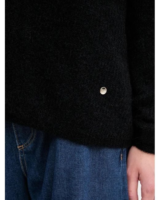 Mos Mosh Black V-Neck Knitted Top