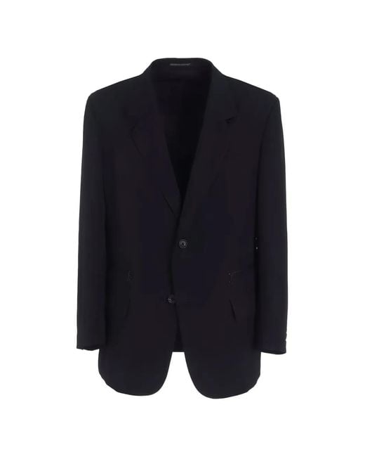 Y's Yohji Yamamoto Blue Single-Breasted Jacket for men