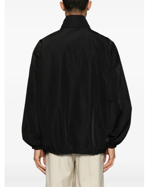 Saint Laurent Black Water-Repellent Zip-Up Serge Blouson for men