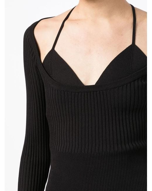 Top Core Jayline di Jonathan Simkhai in Black