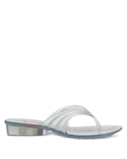 DIESEL X Melissa プリーツ サンダル White