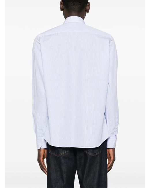 Karl Lagerfeld White Striped Shirt for men