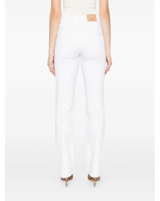 Isabel Marant White Cotton Straight Jeans