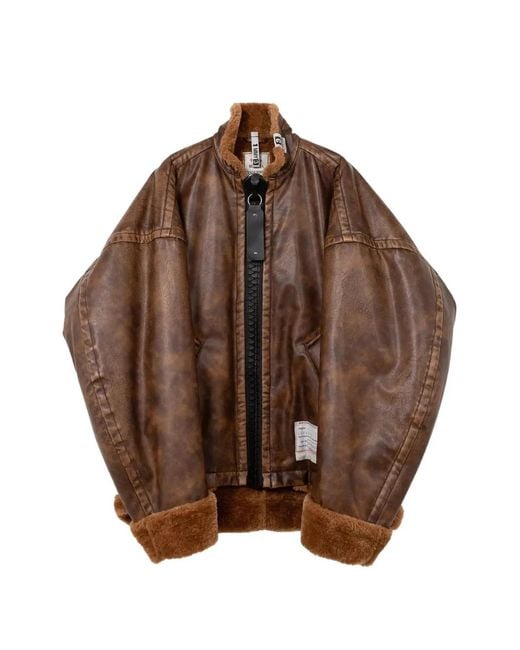 Maison Mihara Yasuhiro Brown Boa Jacket for men
