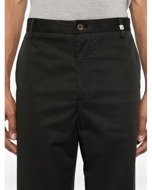Myths Black Straight Trousers for men