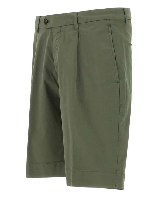 Devore Green Pleated Shorts for men