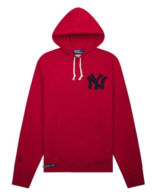 Polo Ralph Lauren Red X Mlb Yankees Fleece Hoodie for men