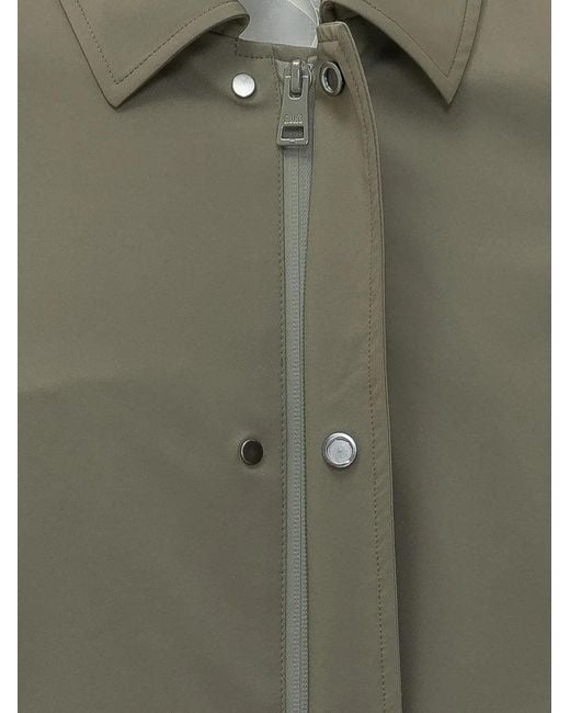 DUNO Green Malbec Concealed-Fastening Spread-Collar Jacket for men