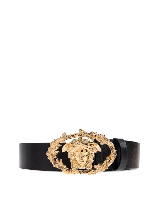 Cinturón con motivo Medusa Head Versace de hombre de color White