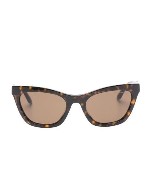Emporio Armani Natural Geometric Logo Sunglasses
