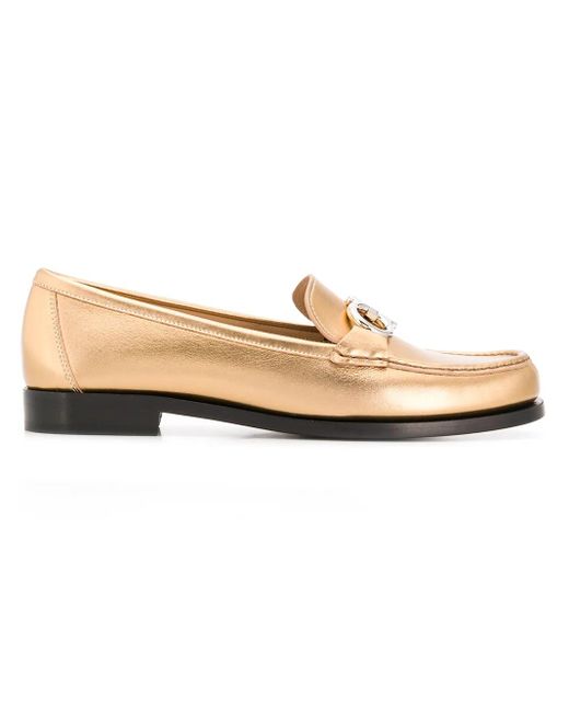 Ferragamo Natural Gancio Loafers