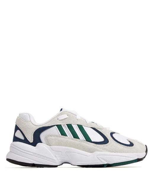Adidas White Yung-1 Low-Top Sneakers